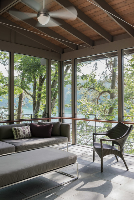 Fontana Lake House Modern Veranda  Other by Samsel 