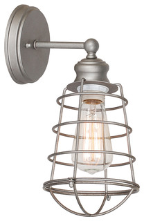 Ajax 1-Light Wall Sconce, Galvanized