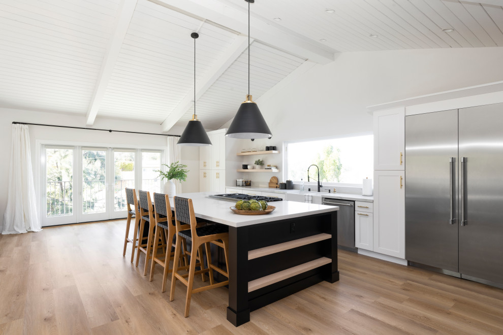 Inspiration for a transitional home design remodel in Los Angeles
