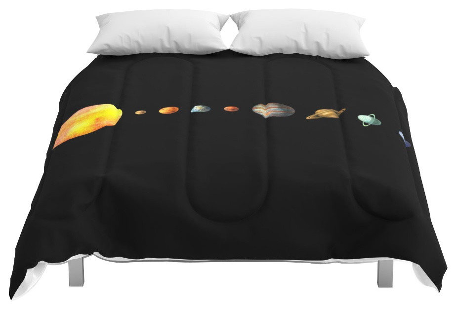 Society6 The Solar System Comforter Contemporary Comforters