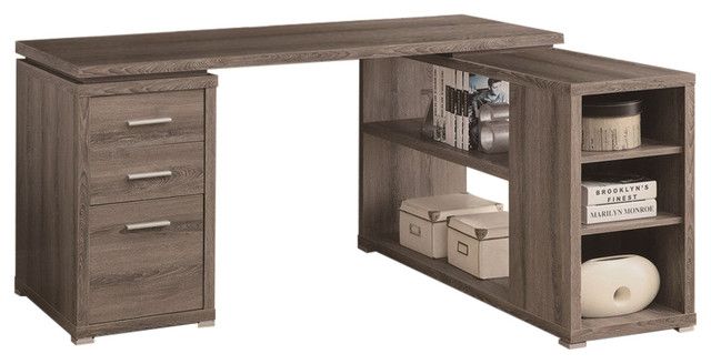 Computer Desk Dark Taupe Left Or Right Facing Corner