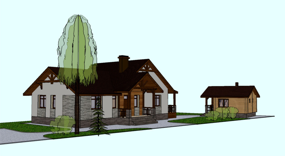 п. Урожай, 2021. Жилой дом, Общая площадь 116 м2