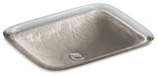 Kohler Inia Wading Pool Glass Vessel Bathroom Sink In Opaque Doe Opaque Doe