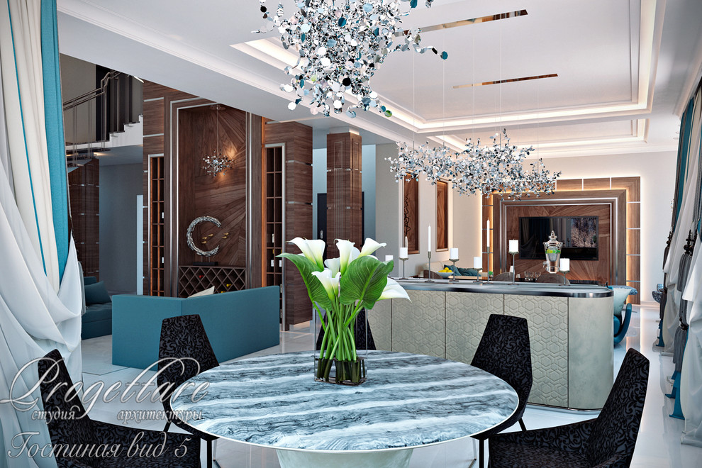 Загородный дом с двухсветной гостиной