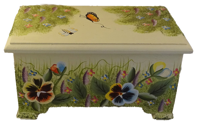 decorative box pansy design wooden boxes hinged lid farmhouse decorative boxes - Decorative Boxes With Lids decorative box pansy design wooden boxes hinged lid farmhouse decorative boxes - Decorative Boxes With Lids
