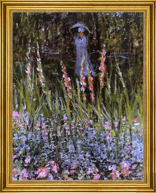 Claude Oscar Monet-18"x24" Framed Canvas