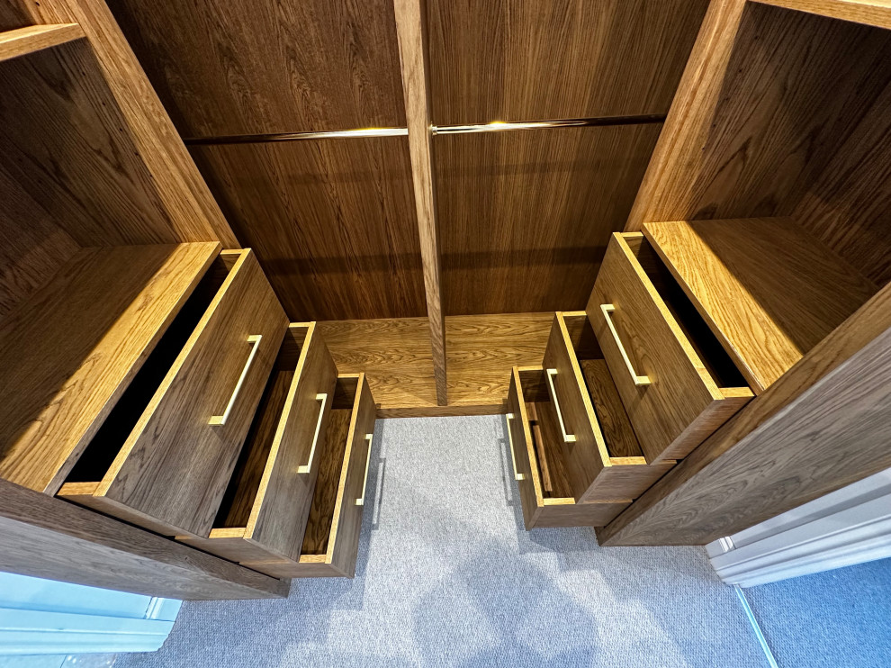 Luxurious dark oak wardrobe
