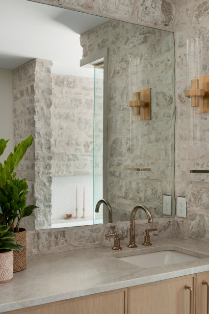 Honeysuckle transitional-bathroom