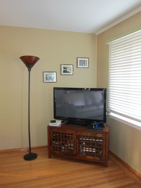 Lamp next to TV