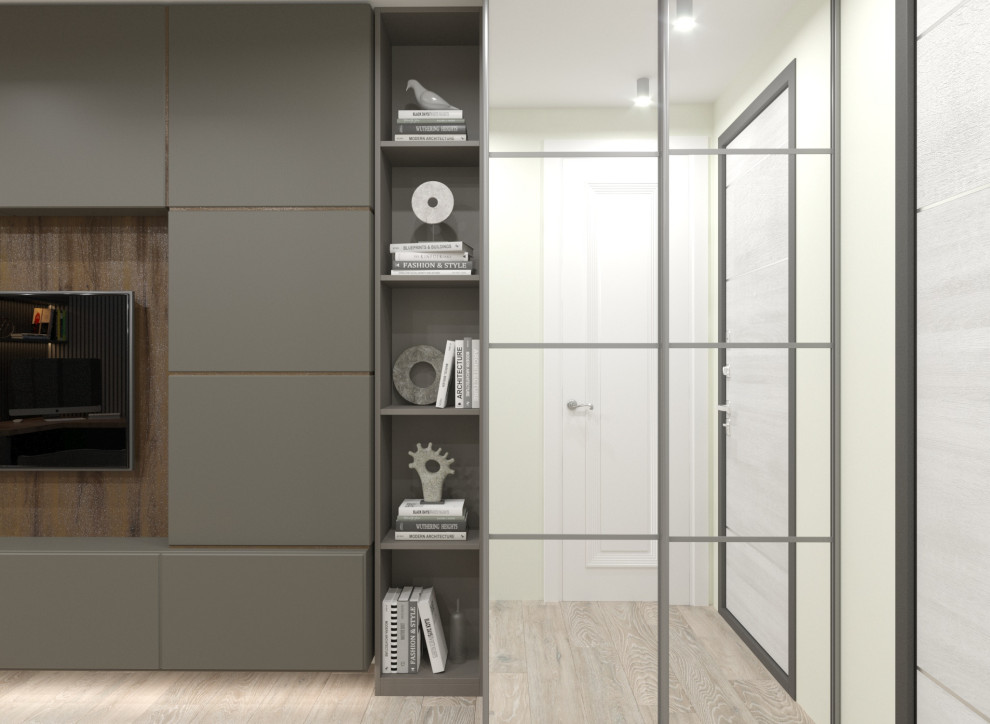 Студия общей площадью 26 м.кв. в соврменном стиле