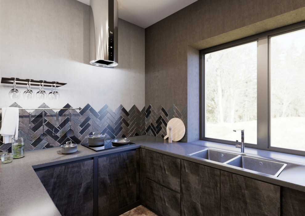 Кухня современный лофт