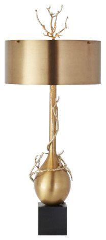 tall brass table lamp
