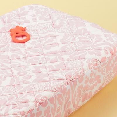 Pink Floral Changing Pad Cover