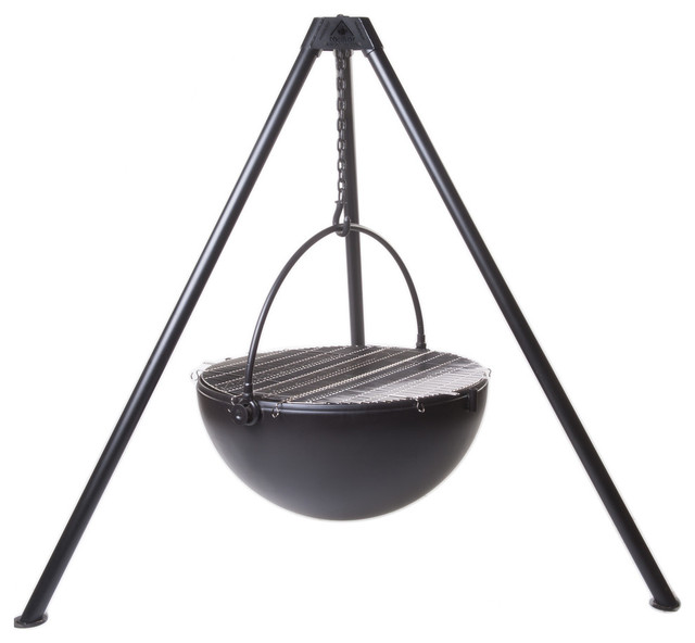 The Ranch Boss Suspended Fire Pit Grill Cowboy Cauldron