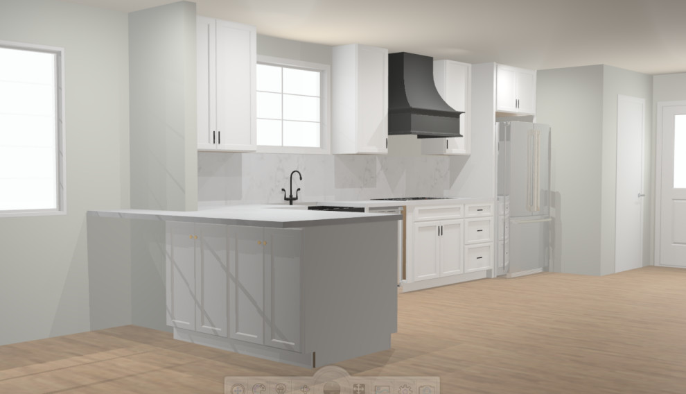 Transitional home design photo in St Louis