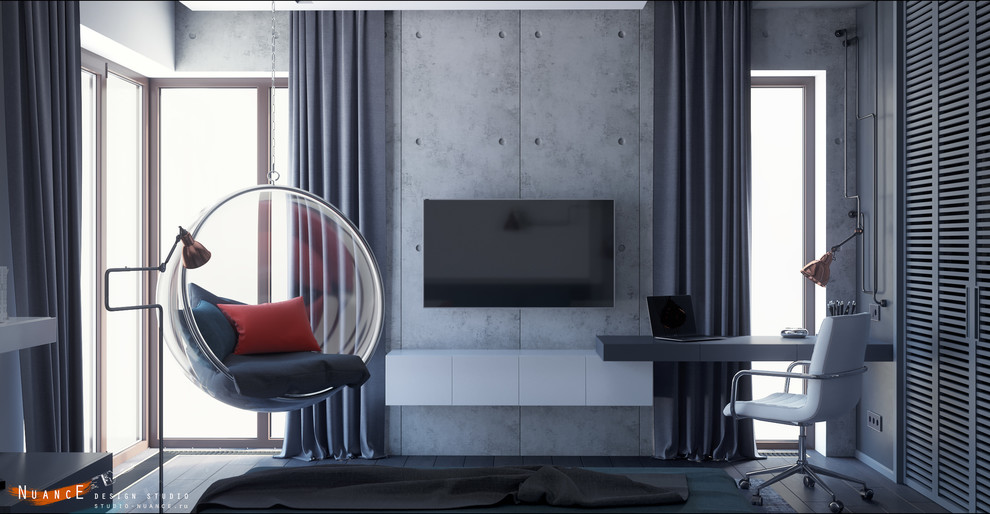 Комната для молодой девушки. Простота линий и форм