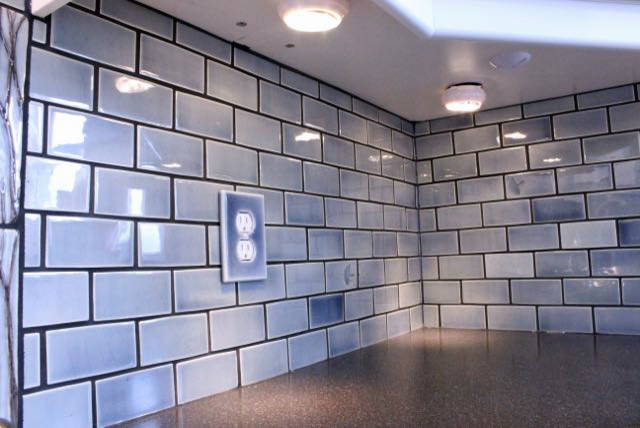 2x4 Subway Hand made tile backsplash - Traditional - Kitchen