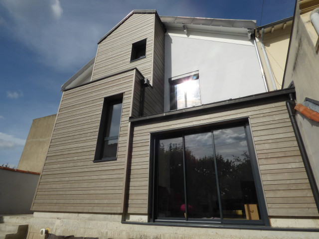Extension ossature bois trendy-hus-og-facade