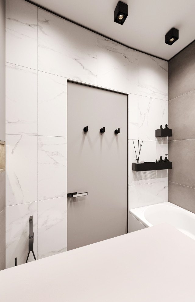 Дизайн ванной комнаты и кухни для молодой семьи