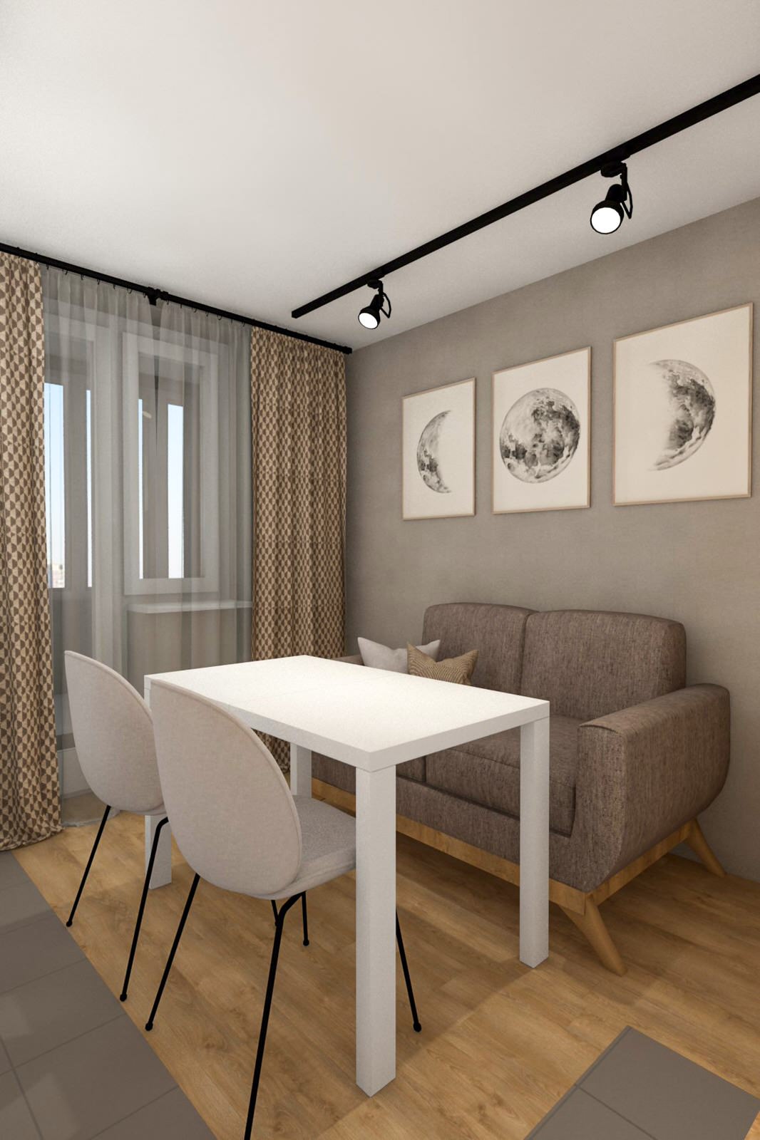 Небольшая квартира в минимализме