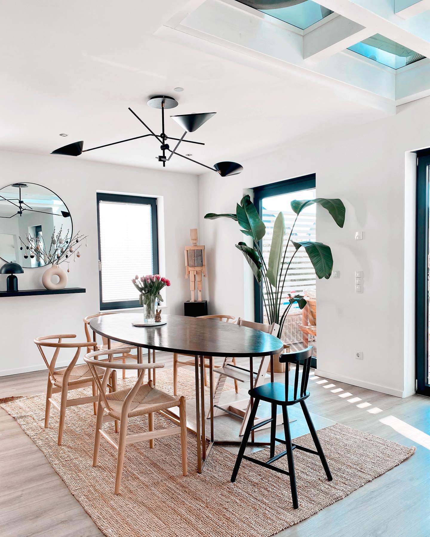 Haus im modernem Boho Style mit natürlichen Materialien