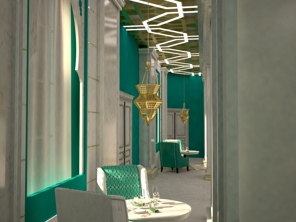 Проект ресторана в восточном стиле