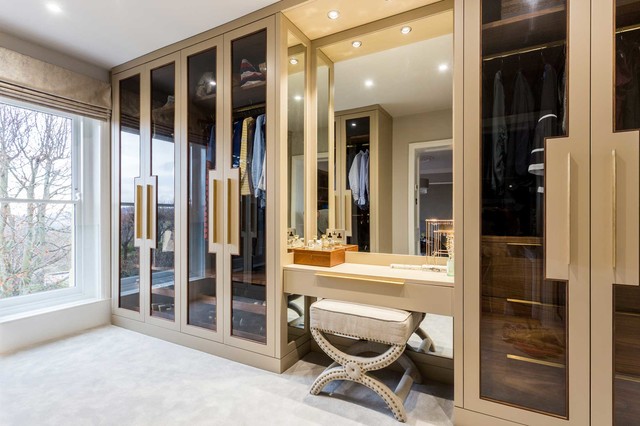 Clever Stunning Wardrobe Designs With, Vanity Table Inside Closet
