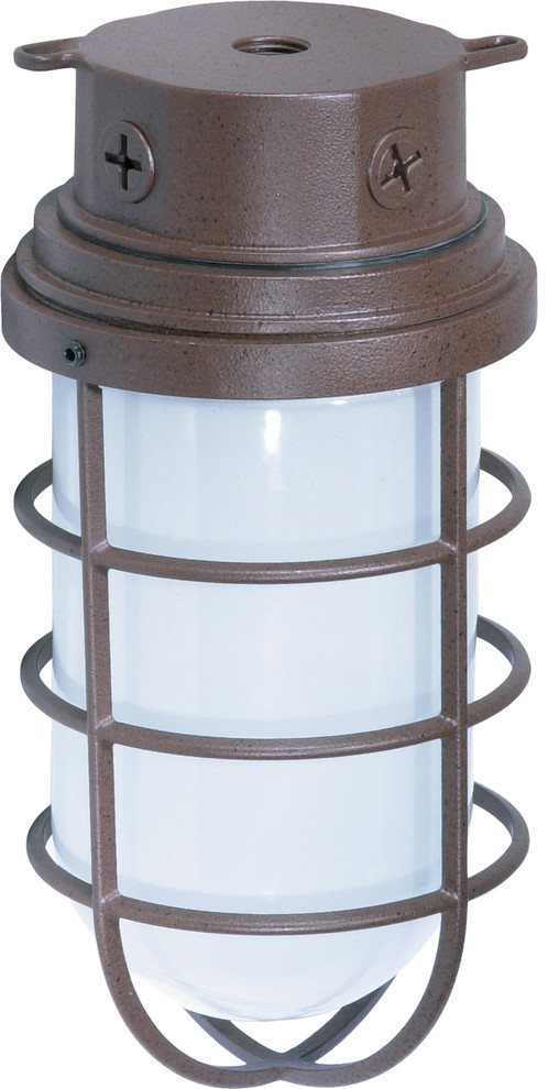 Nuvo 1Light Incandescent Outdoor Light Fixture, Old Bronze Outdoor