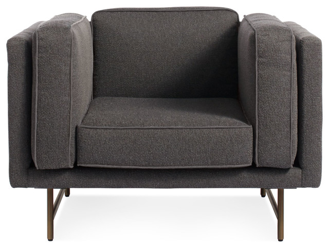 Blu Dot Bank Lounge Chair, Lava-Brass