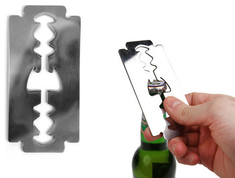 Kikkerland Razor Bottle Opener