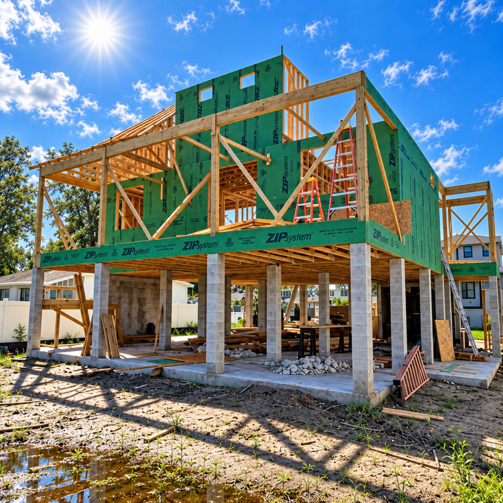 Three-Story Custom Home - Phase 4 of 4: Second-Floor Structural Framing