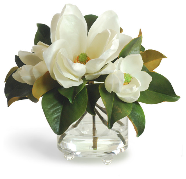 Timeless White Magnolia Centerpiece