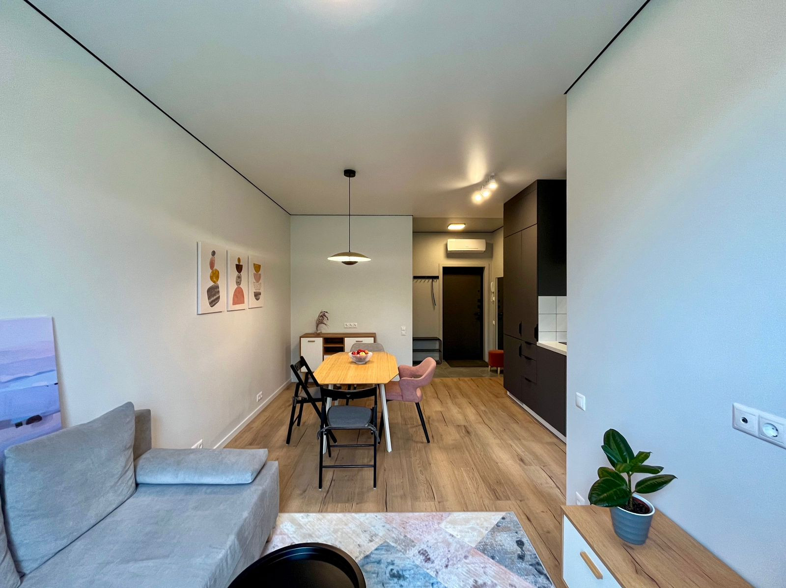 Проект студии 37м2, ЖК Серебрица