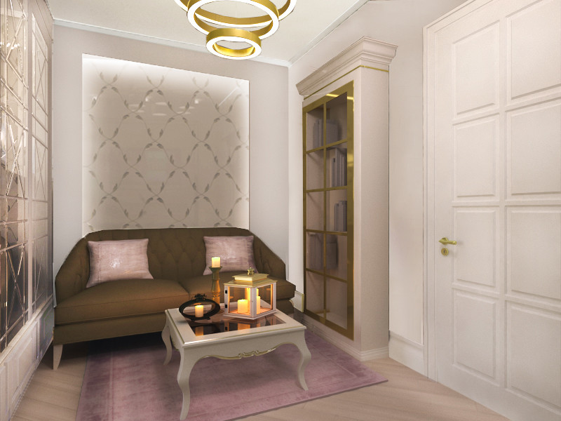 Компактная однокомнатная квартира для женщины.