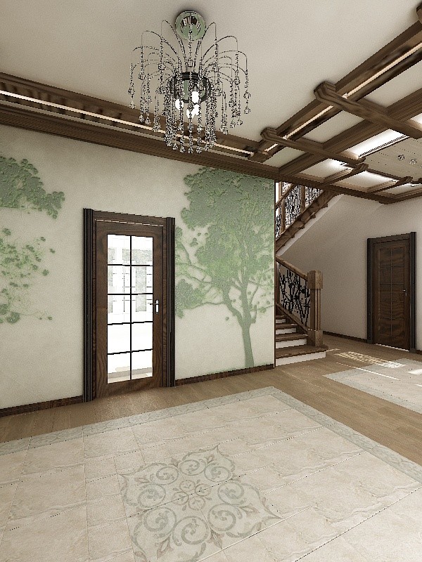 Дизайн-проект коттеджа в стиле "Шале".