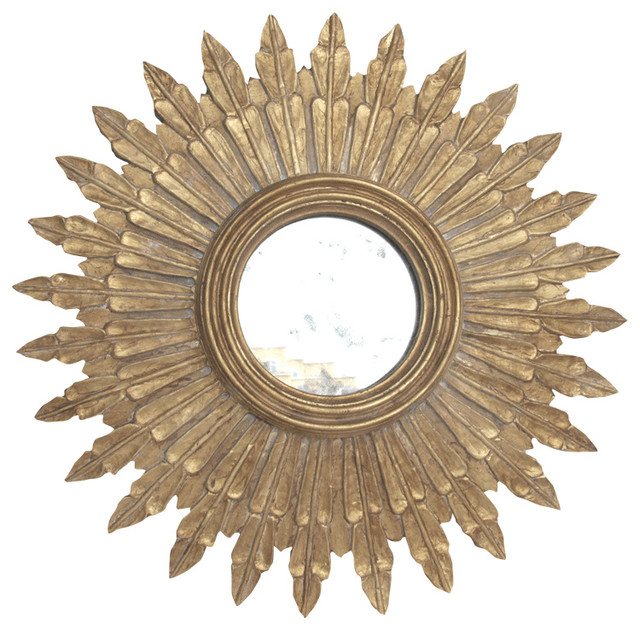 Worlds Away Santo Starburst Mirror Traditional Wall Mirrors By Matthew Izzo Houzz