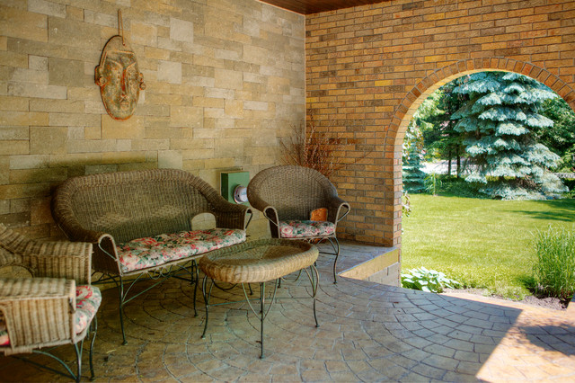 Fusion Dry-Stack Stone klassisk-veranda