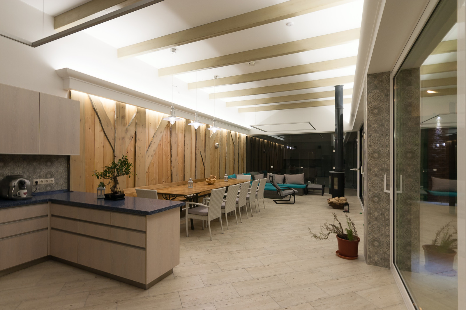 SPA-зона с зоной отдыха в частном доме