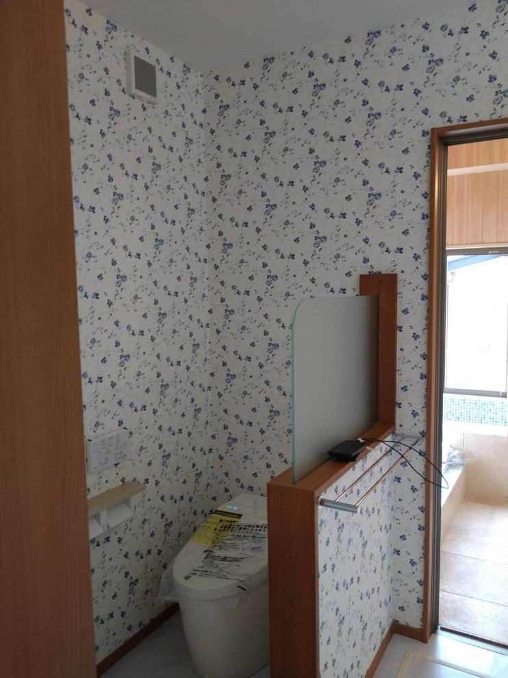 トイレも洗面所と一体