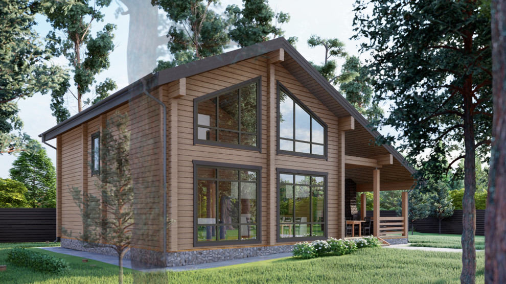 Дом из бруса в Lucky Park