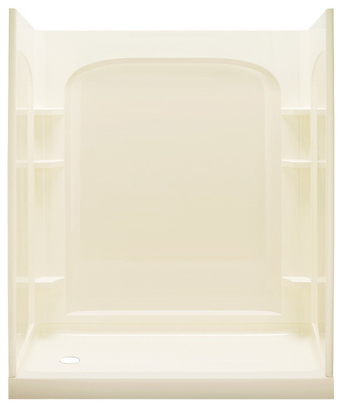 Sterling Ensemble 76.5"x31.2"x60" Vikrell Alcove Shower Kit, 31.25"x60