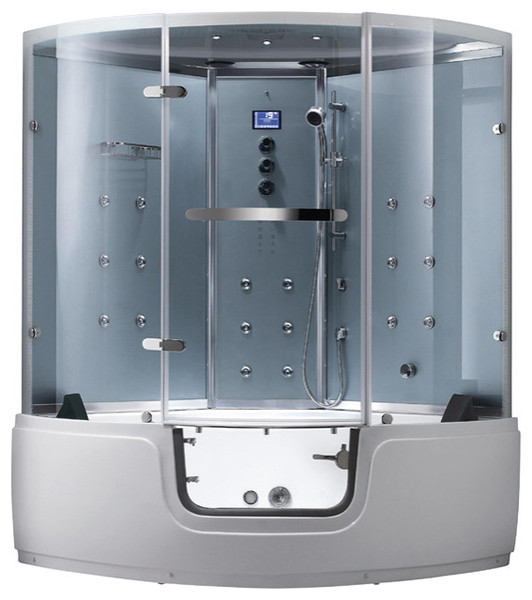 Platinum Comfort WalkIn Steam Shower, Massage Bathtub Whirlpool Hot