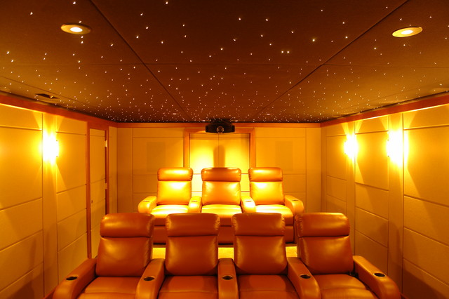 Home Theater Room Star Sky Traditional Home Theatre