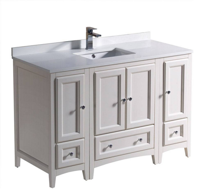 Fresca FCB20122412AWCWHU Oxford 48" Antique White Bathroom