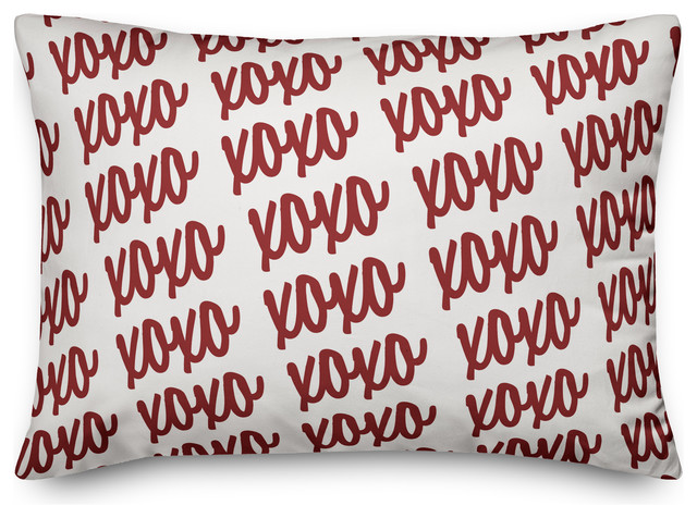 xoxo lumbar pillow