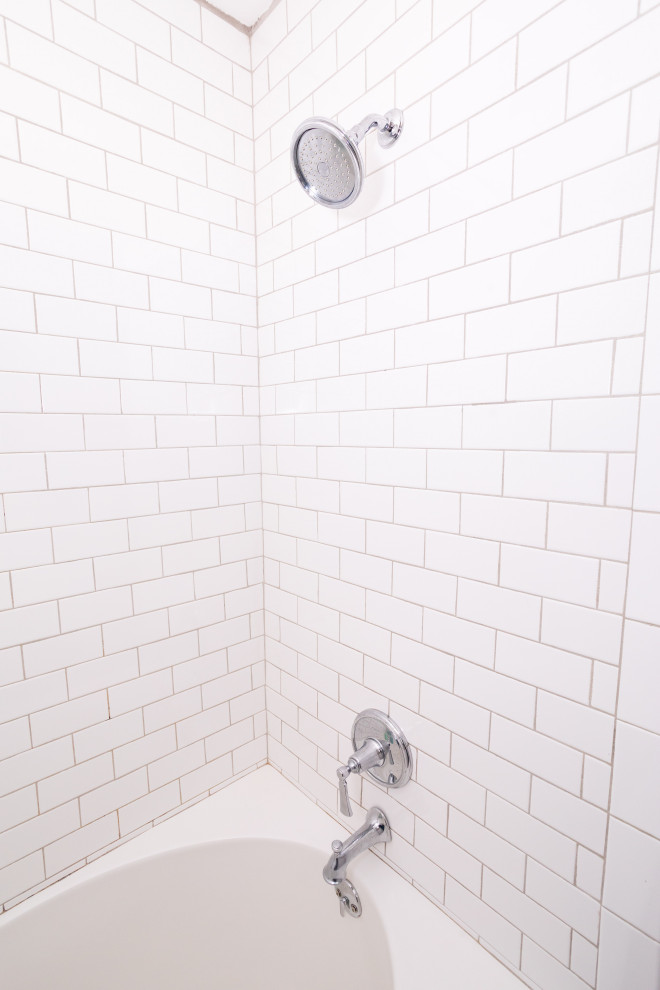 White & Chrome Bathroom