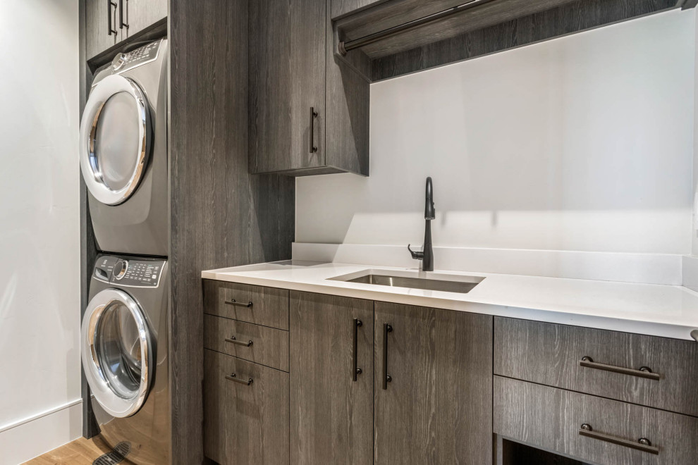 Inspiration for a contemporary laundry room in Denver.
