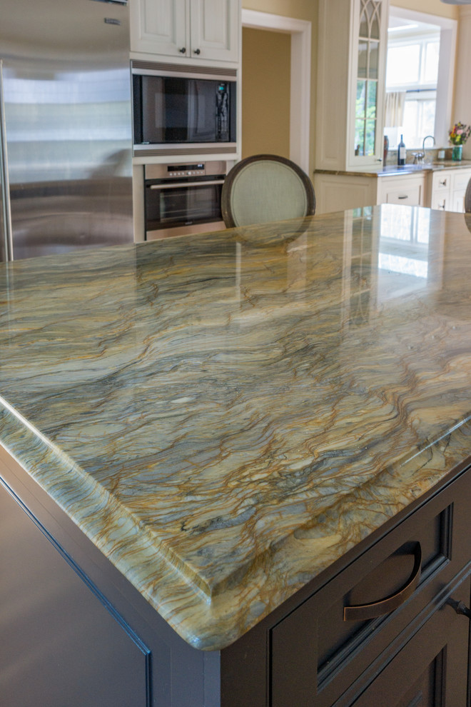 Inspiration for a large transitional kitchen remodel in Boston