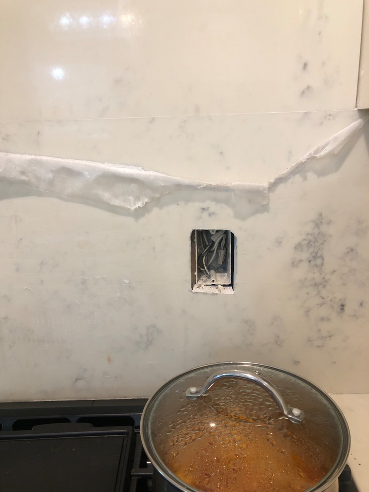 Outlet above the stove