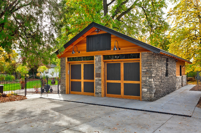 Historic Garage Remodel craftsman-garage